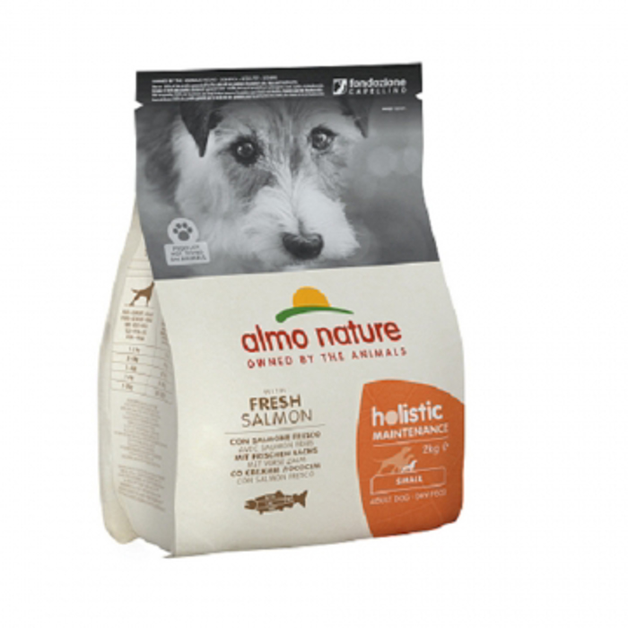 Almo Nature XIRA TROFI SKuLOu HOLISTIC Small size Adult me Fresko Solomo 2kg